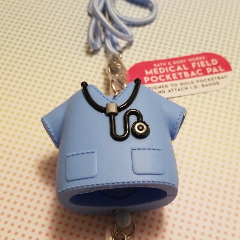 Brand New Bath& Body Works blue medical field pocketbac pal Holder